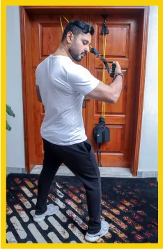 جهاز المقاومة الرياضي متعدد الاستعمالات مع تثبيت على الباب - Home Gym Resistance Bands
